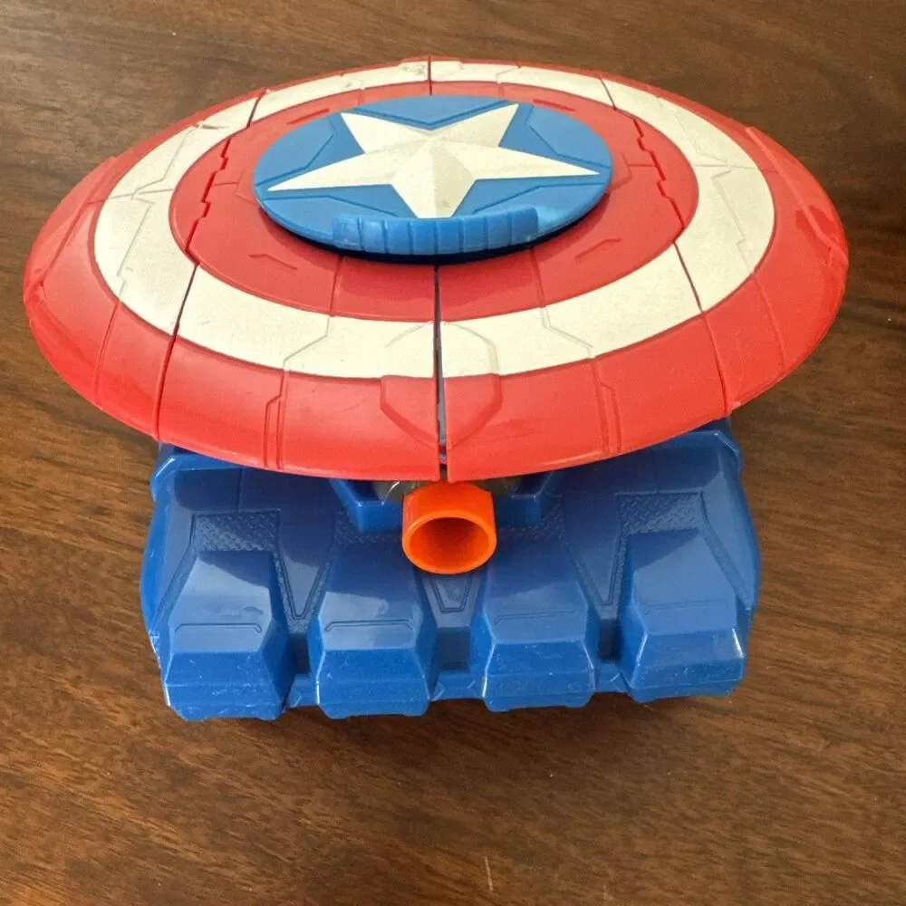 Nerf Marvel Avengers Strike Captain America  Iron Man Strikeshot Shield No Darts